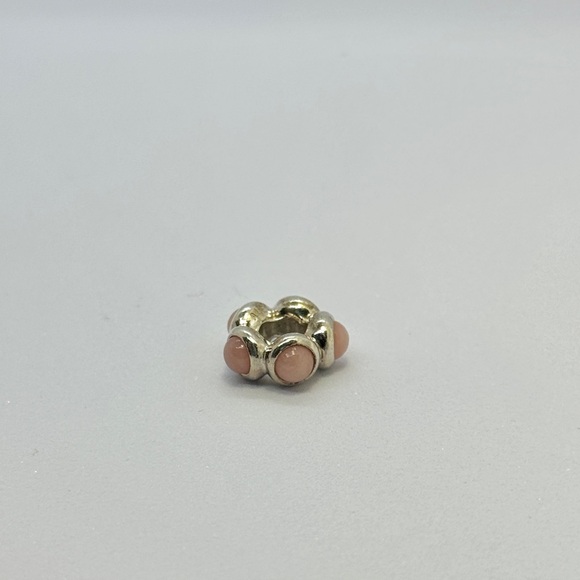 Retired Rare Pandora Pink Opal Cabochon Charm - Picture 6 of 8